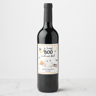Rótulo De Garrafa De Cerveja O pequeno Boo está quase vencido! Dia das Bruxas