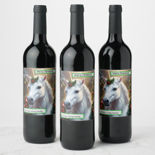 Rótulo De Garrafa De Cerveja “O Unicórnio de Noel”