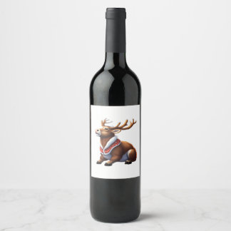 Rótulo De Garrafa De Cerveja Oh Deer Design Moderno Energético 