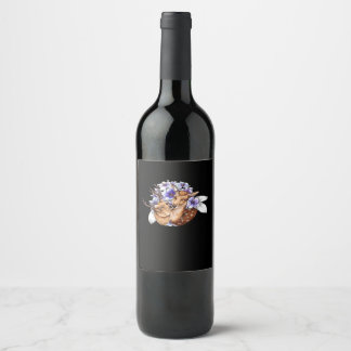 Rótulo De Garrafa De Cerveja Oh Deer Estilo Minimalista Limpo