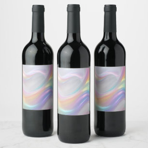 Rótulo De Garrafa De Cerveja Ondas de Luz
