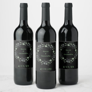 Rótulo De Garrafa De Cerveja Onyx Black Velvet   Chalkboard Grunge Vintage