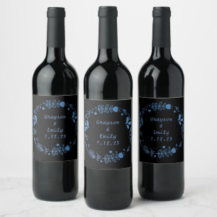 Rótulo De Garrafa De Cerveja Onyx Black Velvet   Chalkboard Grunge Vintage