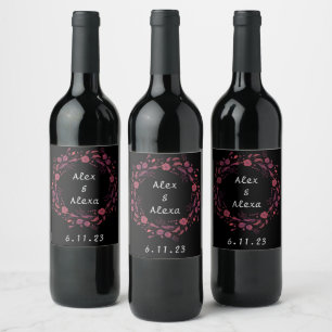 Rótulo De Garrafa De Cerveja Onyx Black Velvet   Chalkboard Grunge Vintage