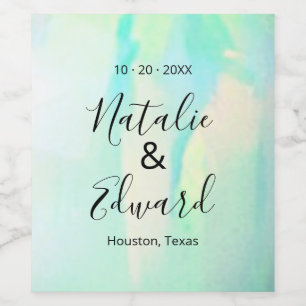 Rótulo De Garrafa De Cerveja Opal Elegant Modern