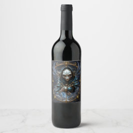 Rótulo De Garrafa De Cerveja Oráculo Celestial – Guardião Entre as Estrelas.