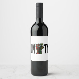 Rótulo De Garrafa De Cerveja orgulho negro punho vermelho verde bandeira pan-af