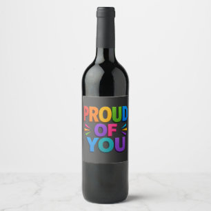 Rótulo De Garrafa De Cerveja Orgulhoso de você