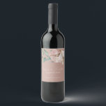 Rótulo De Garrafa De Cerveja Orquídeas Românticas em Aquarela sobre Rosa Pó Suj<br><div class="desc">Essas etiquetas românticas de vinho para casamento ou noivado apresentam um design floral nos cartões de jogo. O fundo é um rosa pó sujo ou rosa sujo elegante, com orquídeas em aquarela. Um delicado buquê de flores de orquídea é retratado no topo, com os nomes do casal impressos abaixo.</div>