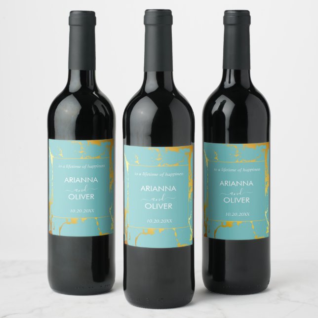 Rótulo De Garrafa De Cerveja Ouro (Garrafas)