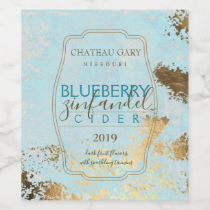 Rótulo De Garrafa De Cerveja Ouro falso personalizado de vinho caseiro