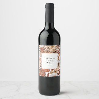 Rótulo De Garrafa De Cerveja outono Personalizado do Terracotta