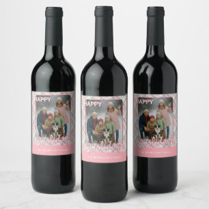 Rótulo De Garrafa De Cerveja Padrão de Xadrez Russo Clássico Elegante