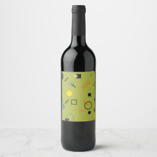 Rótulo De Garrafa De Cerveja Padrão verde, moderno, legal, tradicional, urbano