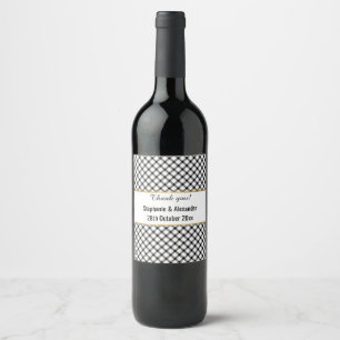 RÓTULO DE GARRAFA DE CERVEJA PADRÃO VERIFICADO BRANCO PRETO PERSONALIZADO