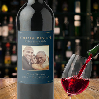 Rótulo De Garrafa De Cerveja Pai Vintage Humorístico ou Estilo Tradicional Avô