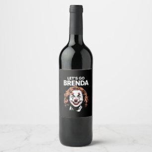 Rótulo De Garrafa De Cerveja Palhaça Kamala Vamos Lá Brenda