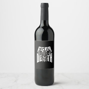 Rótulo De Garrafa De Cerveja Palhaço do crânio