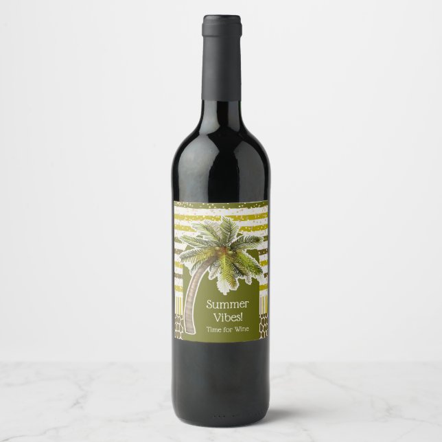 Rótulo De Garrafa De Cerveja Palmeira (Frente)