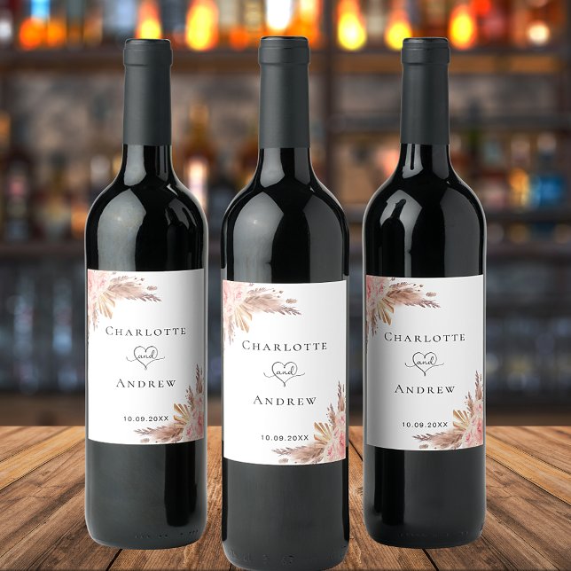 Rótulo De Garrafa De Cerveja Pampas de castigo rosa ouro rosa (Criador carregado)