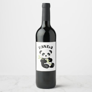 Rótulo De Garrafa De Cerveja Panda