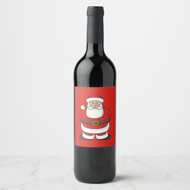 Rótulo De Garrafa De Cerveja Papai Noel (Frente)
