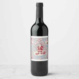 Rótulo De Garrafa De Cerveja Papai Noel de toile de Natal