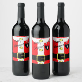 Rótulo De Garrafa De Cerveja Papais noeis Feliz Natal Feriado