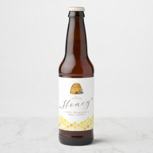 Rótulo de Garrafa de Cerveja para Chá de Noiva Abe