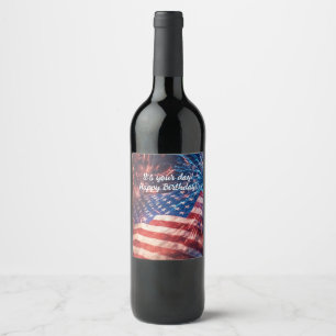 Rótulo De Garrafa De Cerveja Parabéns Patriótico