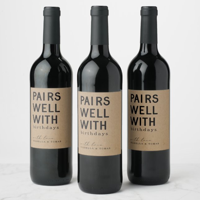 Rótulo De Garrafa De Cerveja Pares Engraçados Bem com o Rótulo de Vinho de Aniv (Garrafas)