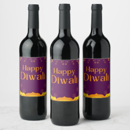Rótulo De Garrafa De Cerveja Partido Happy Diwali