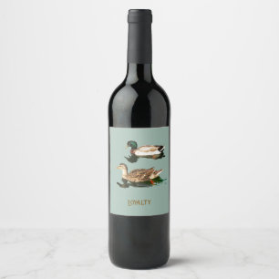 Rótulo De Garrafa De Cerveja Patos-de-pata