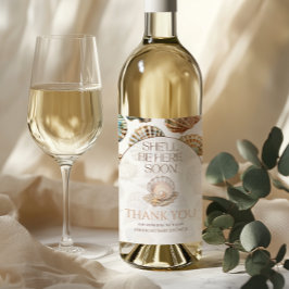 Rótulo De Garrafa De Cerveja Pearl Under The Sea You Soon Girl Baby Shower