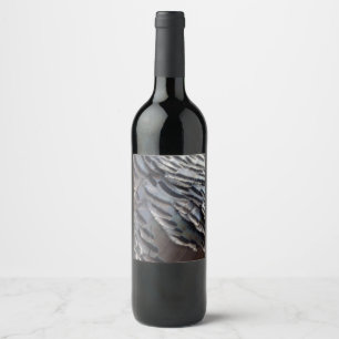 Rótulo De Garrafa De Cerveja Penas de Peru Selvagem II Design Abstrato da Natur
