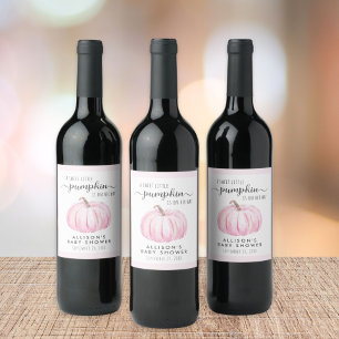 Rótulo De Garrafa De Cerveja Pequeno Chá de Aquecedora de Pumpkin