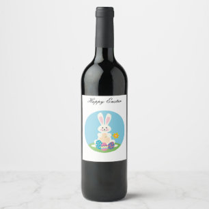 Rótulo De Garrafa De Cerveja Perfeito, Legal Felz pascoa, Bunny