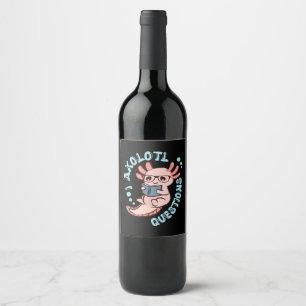 Rótulo De Garrafa De Cerveja Perguntas do meu Axolote