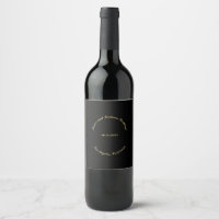 Personalizar Nome, data casamento preto simples ou
