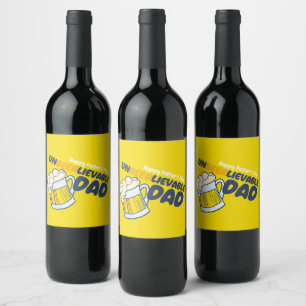 Rótulo De Garrafa De Cerveja Personalize um Pai inacreditável e engraçado