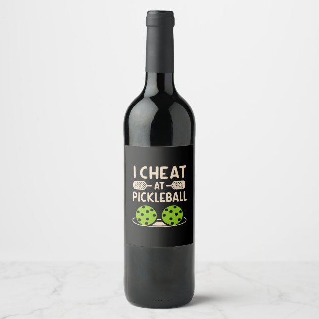 Rótulo De Garrafa De Cerveja Pickleball Engraçado (Frente)