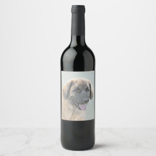 Rótulo De Garrafa De Cerveja Pintura de Leonberger - Arte de Cão Original Boni