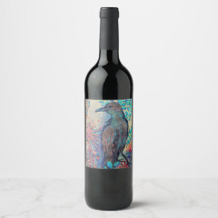Rótulo De Garrafa De Cerveja pintura raven