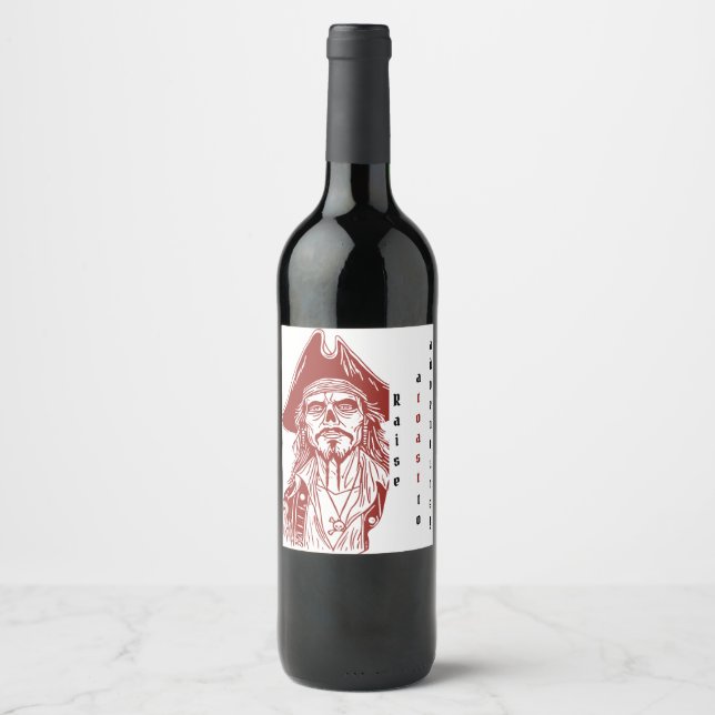 Rótulo De Garrafa De Cerveja Pirata-Pensada com Advento Personalizado (Frente)