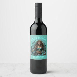 Rótulo De Garrafa De Cerveja Pirata - Sereia Lady Thunder_Cove