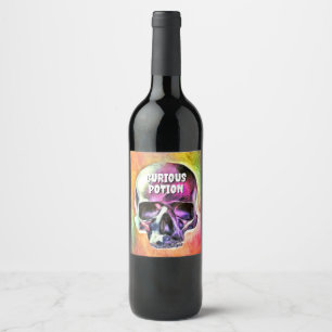 Rótulo De Garrafa De Cerveja Poção Curiosa.