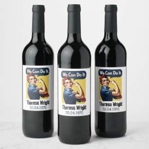 Rótulo De Garrafa De Cerveja Podemos fazê-lo   Feminismo Famoso
