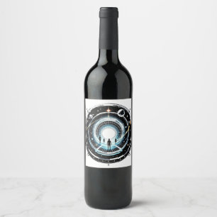 Rótulo De Garrafa De Cerveja Portal Cósmico