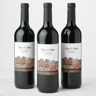 Rótulo De Garrafa De Cerveja Prefeito de Casamento de Amsterdã Personalizado