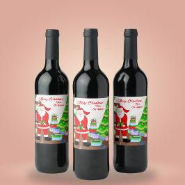 Rótulo De Garrafa De Cerveja Presente Antecipado do Papai Noel - Um Natal com B
